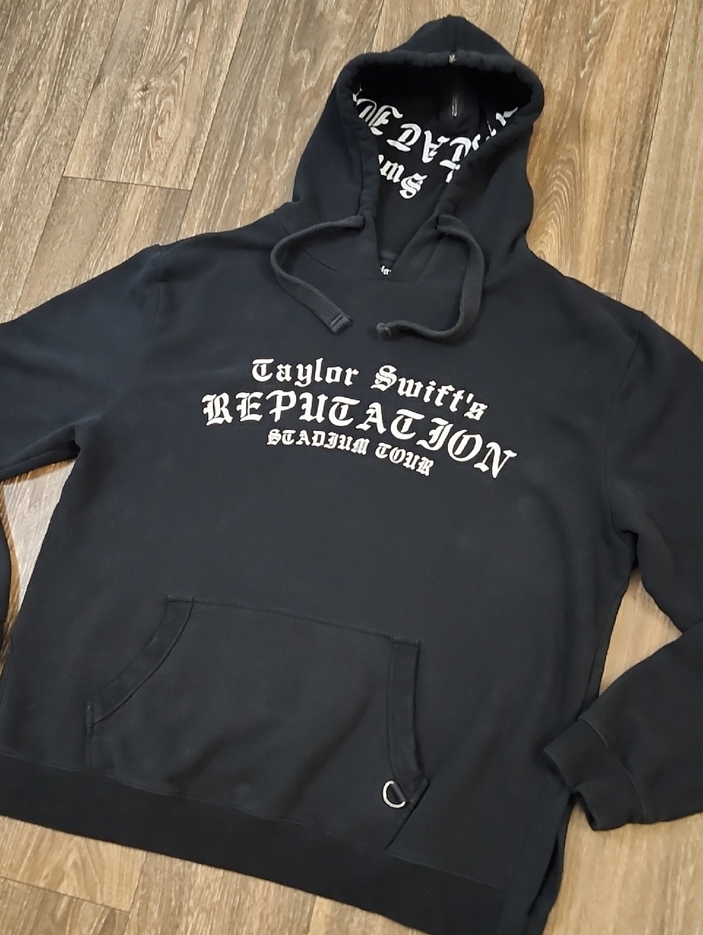 Taylor Swift Reputation Stadium Tour Black Hooded Sweatshirt Hoodie S Small XL